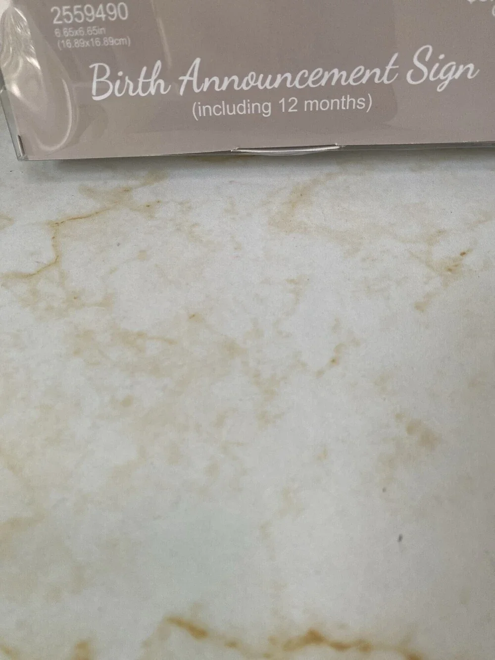 NWT Hobby Lobby Wooden Birth Announcement Sign with 12 Month Pieces New